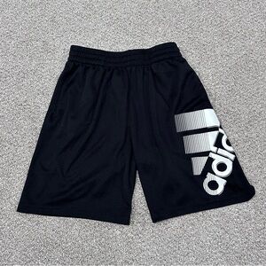 Adidas Boys Black Athletic Shorts